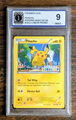 Pikachu & Charmander Pokemon Build-A-Bear Workshop Promo 2 Card Lot P1S 9 - Image 1