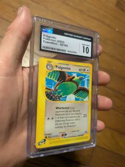 (POP 16) CGC 10 GEM MINT Pokemon 2002 Expedition Base Set 88/165 Pidgeotto - Image 1