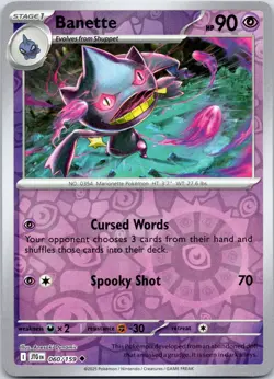 Banette 60/159 Journey Together Pokemon TCG Card - Image 3