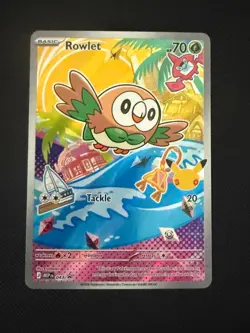 (Nice centering)Rowlet Litten PopplioFirst Partner Series 1 Promo Pokemon Cards - Image 2