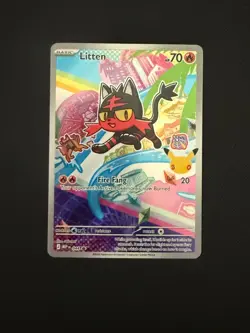 (Nice centering)Rowlet Litten PopplioFirst Partner Series 1 Promo Pokemon Cards - Image 3