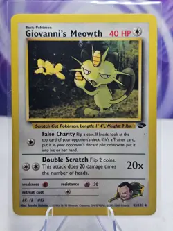 Giovanni's Meowth 43/132 Gym Challenge Regular Uncommon - Image 1