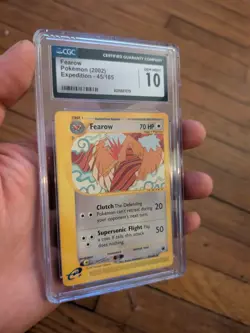 (POP 23) CGC 10 GEM MINT Pokemon 2002 Expedition Base Set 45/165 Rare Fearow - Image 2