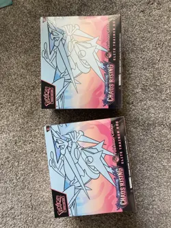 2 x Pokemon TCG Chaos Rising Pokemon Center ETB New Sealed IN HAND - Image 1