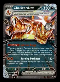 CHARIZARD EX -196 196 HOLO P SCARLET & VIOLET PROMO POKEMON NM - Image 1