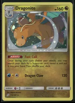 Dragonite 119/181 Holo Promo Rebel Clash Cosmos Pokemon Near Mint - Image 1