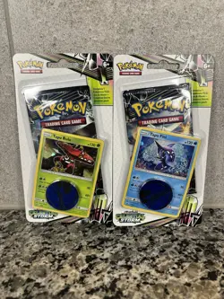 2x Pokemon Sun & Moon Celestial Storm Blister Tapu Bulu Tapu Fini Sealed - Image 1