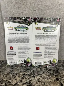 2x Pokemon Sun & Moon Celestial Storm Blister Tapu Bulu Tapu Fini Sealed - Image 2