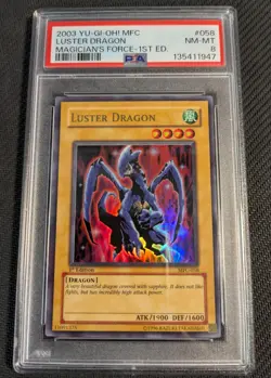 Yugioh Luster Dragon MFC-058 1st Edition Ultra Rare PSA 8 NM-MT! - Image 1