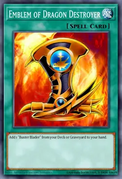 Emblem of Dragon Destroyer YGLD-ENC34 NM Yu-Gi-Oh! - Image 1
