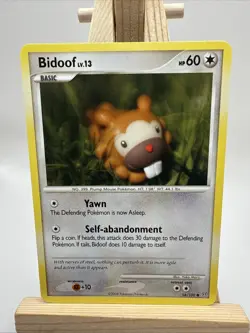 Bidoof 54/100 Diamond & Pearl Stormfront Pokemon Card LP - Image 1