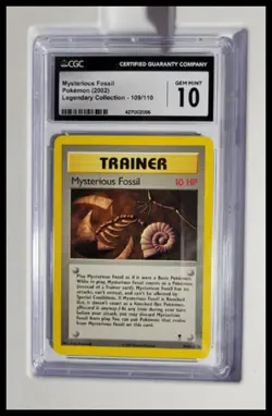 2002 Pokemon MysteriousFossil 109/110, CGC 10, Legendary - Image 1