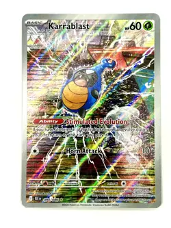 Karrablast 094/086 Holo Illustration Rare Black Bolt Pokemon Near Mint - Image 1