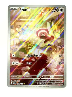 Stufful 154/132 Illustration Rare Mega Evolution Pokemon Holo Near Mint - Image 1