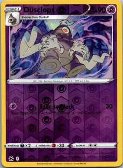 Dusclops 063/159 Uncommon Crown Zenith Pokemon Reverse Holo Near Mint - Image 1