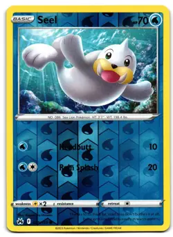 Seel 029/159 - 🌊 Crown Zenith Common Pokemon TCG Reverse Holo 🖤 - LP - Image 1