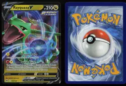 Rayquaza V 100/159 Crown Zenith CRZ Holo V Rare Pokemon LP - Image 3