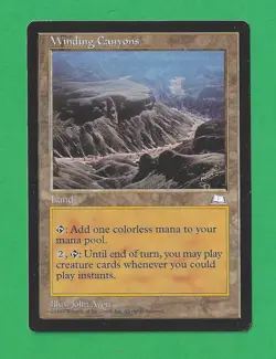 1997 Magic the Gathering - Winding Canyons - Weatherlight MTG - Image 1