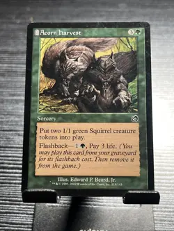 Acorn Harvest MTG Torment #118/143 – Moderately Played - Image 1