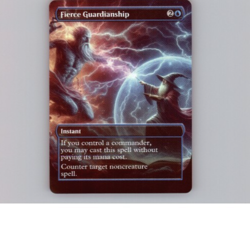 MTG - Fierce Guardianship / Mana Drain - Fanmade - Not official - Free P+P - Image 1