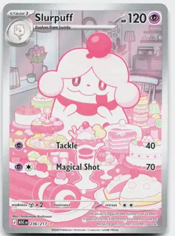 Slurpuff 236/217 Illustration Rare Ascended Heroes Pokemon Holo Near Mint - Image 1