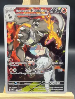 Pokemon TCG Team Rocket's Houndoom IR Destined Rivals 191/182 - Image 1
