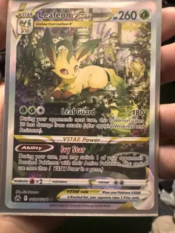 Pokemon Leafeon VSTAR GG35/GG70 Crown Zenith Galarian Gallery Ultra Rare - Image 1