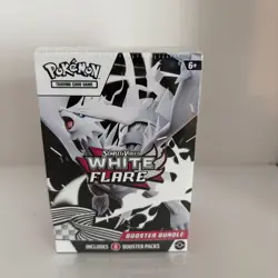 Pokemon TCG Scarlet & Violet White Flare 6 Booster Packs Box Factory Sealed New - Image 1