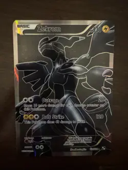 Pokemon Zekrom TCG Black White Holo Full Art Ultra Rare Card 114/114 NM - Image 1