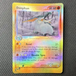 Nintendo Pokemon TCG Donphan 17/109 EX Ruby & Sapphire Reverse Holofoil Damaged - Image 1