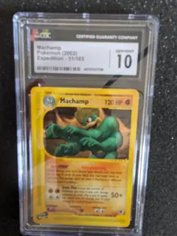 Pokemon TCG Machamp 51/165 2002 Expedition Rare WotC CGC 10 - Image 1