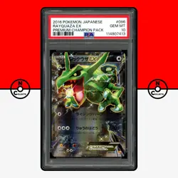 Pokemon PSA 10 SET M Rayquaza EX 096 097 131 CP4 Premium Champion Pack Mega - Image 3