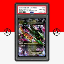 Pokemon PSA 10 SET M Rayquaza EX 096 097 131 CP4 Premium Champion Pack Mega - Image 5