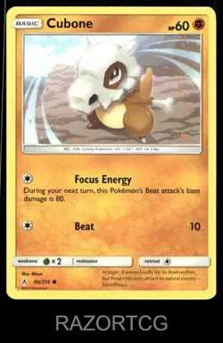 CUBONE 90/214 C UNBROKEN BONDS POKEMON NM/M - Image 1