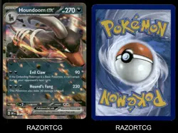 HOUNDOOM EX 134/197 DOUBLE RARE OBSIDIAN FLAMES POKEMON HOLO NM/M - Image 3