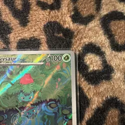Ivysaur 167/165 Scarlet & Violet 151 Illustration Rare Full Art Holo Pokemon TCG - Image 3