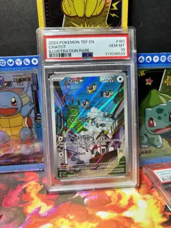 PSA 10 Chatot 181/162 Sv05: Temporal Forces Illustration Rare Pokemon 2024 - Image 1