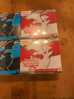 Pokemon SV Black Bolt & White Flare Elite Trainer Box ETB 2x Set of 2 (4 Total) - Image 2