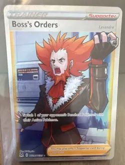 Pokemon TCG Boss's Orders (Lysandre) TG24/TG30 Lost Origin TG Full Art Holo - Image 1
