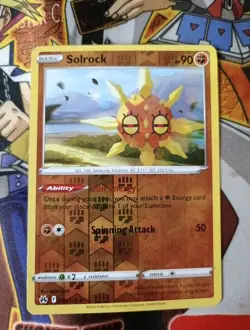 Pokemon TCG Solrock Crown Zenith 069/159 Reverse Holo Uncommon - Image 1