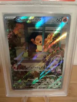 2023 POKEMON SVP EN-SV BLACK STAR PROMO 044 CHARMANDER OBSIDIAN FLAMES ETB PSA 7 - Image 2