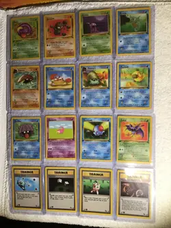 1st edition COMPLETE Pokemon FOSSIL 16 Card Common Set/62 Trainer EXC/NM - Image 1