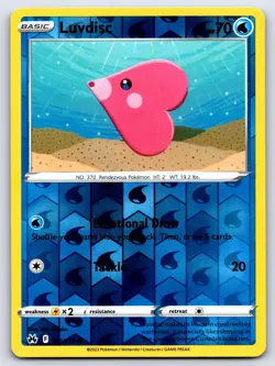 LUVDISC 035/159 COMMON CROWN ZENITH POKEMON REVERSE HOLO NEAR MINT - Image 1