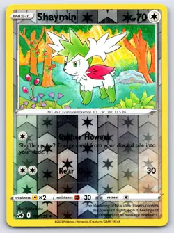 SHAYMIN 115/159 UNCOMMON CROWN ZENITH POKEMON NEAR MINT - Image 1