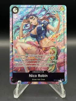 Nico Robin (Alt Art) OP12-087 SR Legacy of the Master ONE PIECE TCG English NM - Image 1