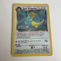 Pokemon Dark Dragonite Holo Card Team Rocket Series 5/82 Rare *MP* - Image 1