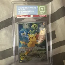 Pikachu SVP 027 Black Star Promo Paldea Evolved Sealed NM PG 9 Pokemon TCG - Image 1