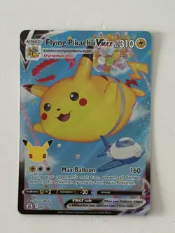 Pokemon Card Flying Pikachu VMAX 007/025 Celebrations 25th Anniversary NM - Image 1