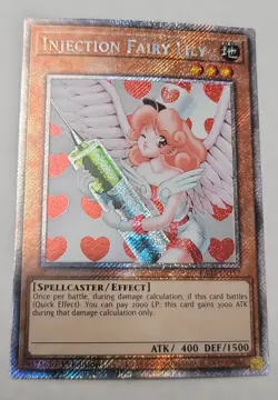 Yugioh! Injection Fairy Lily Platinum Secret Rare RA03-EN117 NM - Image 1
