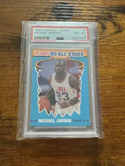 1990 Fleer All Stars Michael Jordan #5 PSA 8 NBA Chicago Bulls - Image 1